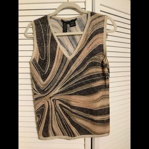 #1 Sheer sexy and shimmery sleeveless  knit